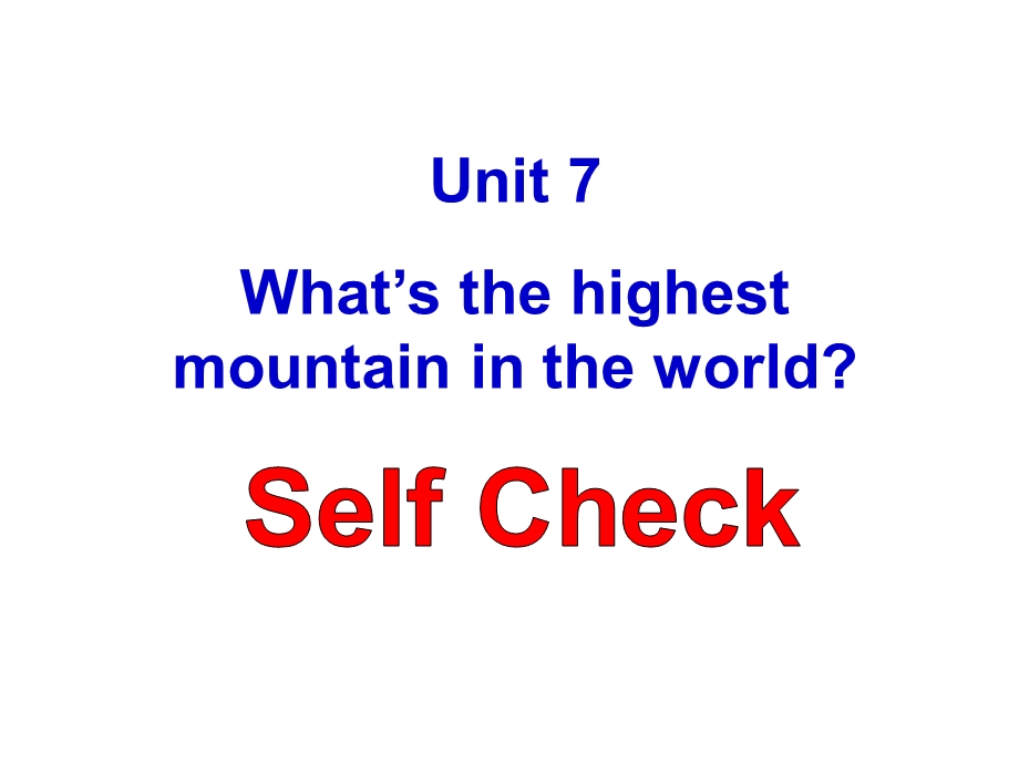 八年级下册unit7SelfCheck.ppt_第2页