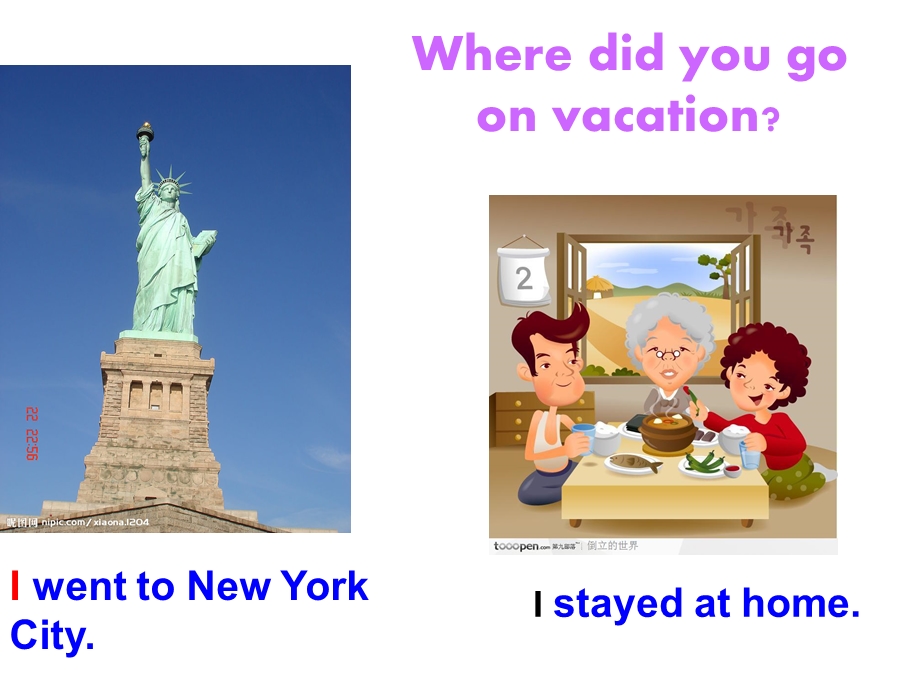 人教版_unit_1_Where_did_you_go_on_vacation__公开课课件.ppt_第2页