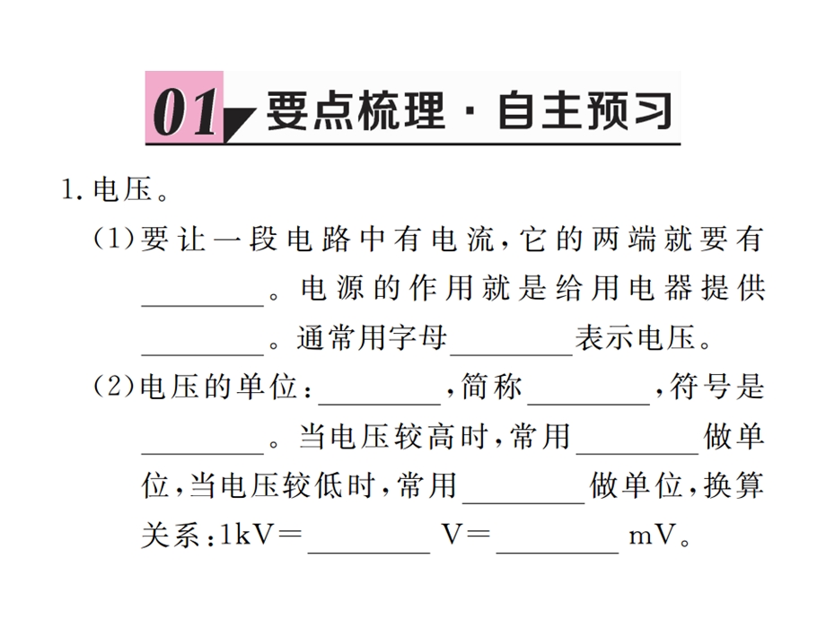 人教版物理九年级全册（贵州）作业课件-161电压（共21张PPT）.ppt_第2页