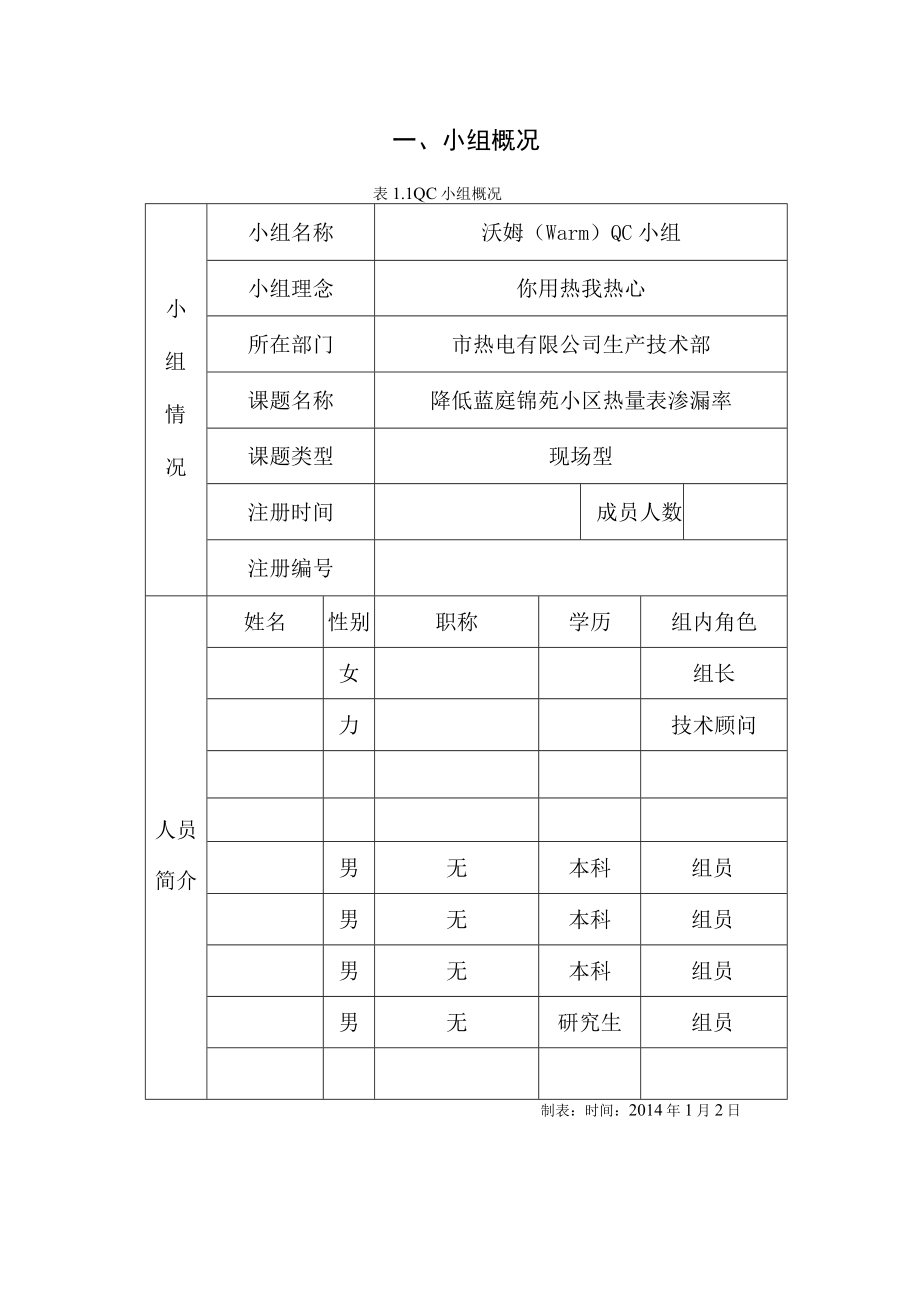 市热电公司QC小组降低蓝庭锦苑小区热量表渗漏率PDAC成果汇报书.docx_第3页