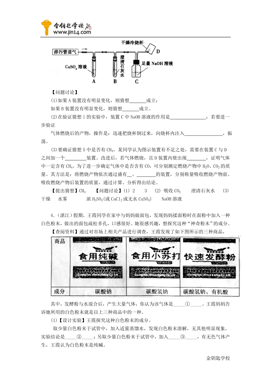 中考化学实验与探究题100_例.doc_第3页