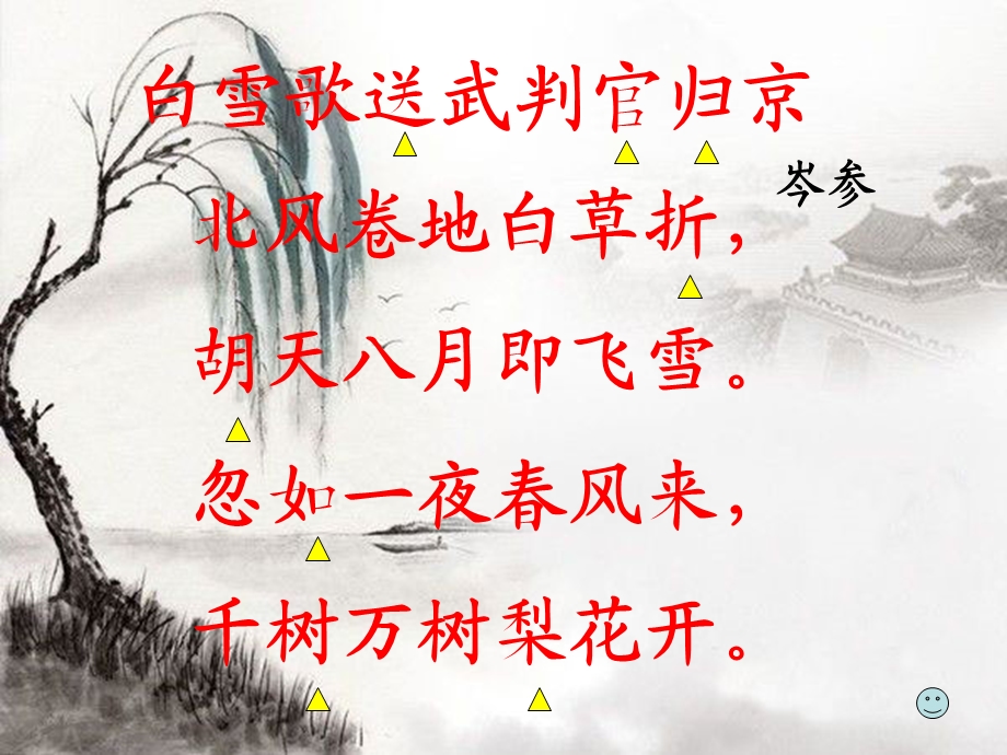 白雪歌送武判官归京第一课时.ppt_第2页