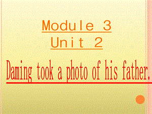 外研版三起五上Module3Unit2Damingtookaphotoofhisfather(1)课件.ppt