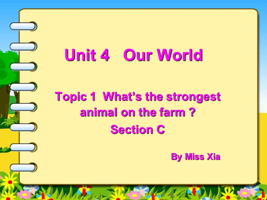 仁爱版英语八年级上册_Unit4_Topic1_SectionC.ppt_第1页