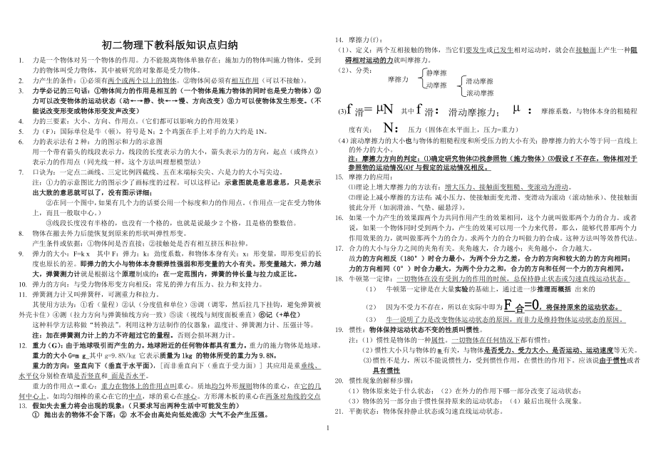 初二物理下教科版知识点归纳.doc_第1页