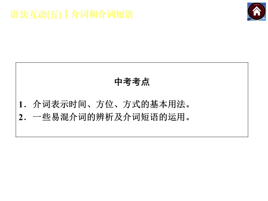 语法互动五　介词和介词短语（共20张PPT）.ppt_第2页