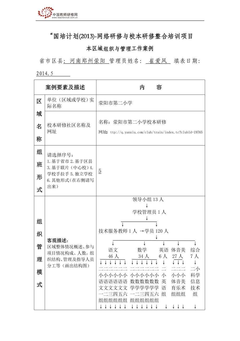 荥阳市第二小学崔爱风管理案例.doc_第1页