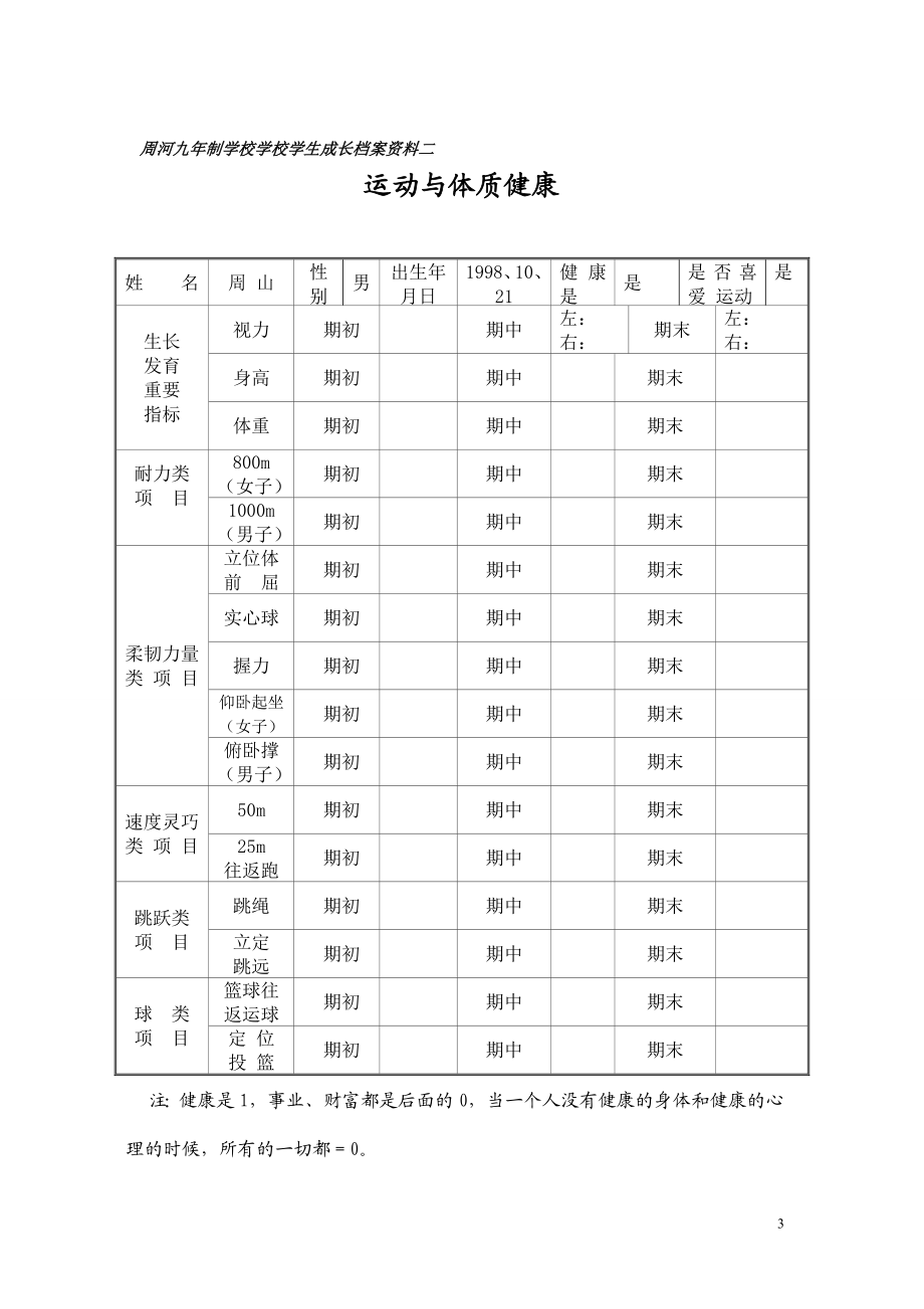 学生成长档案（样本）.doc_第3页