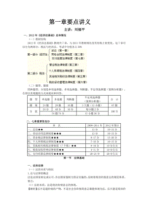 [从业资格考试]经济法基础第一章要点讲义.doc