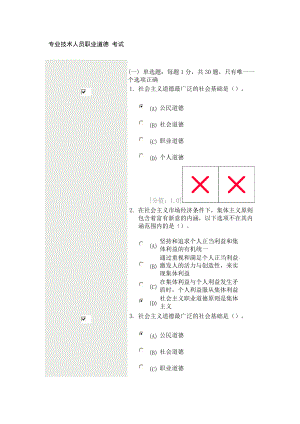 [其他资格考试]常州职业技术人员职业道德考试.doc