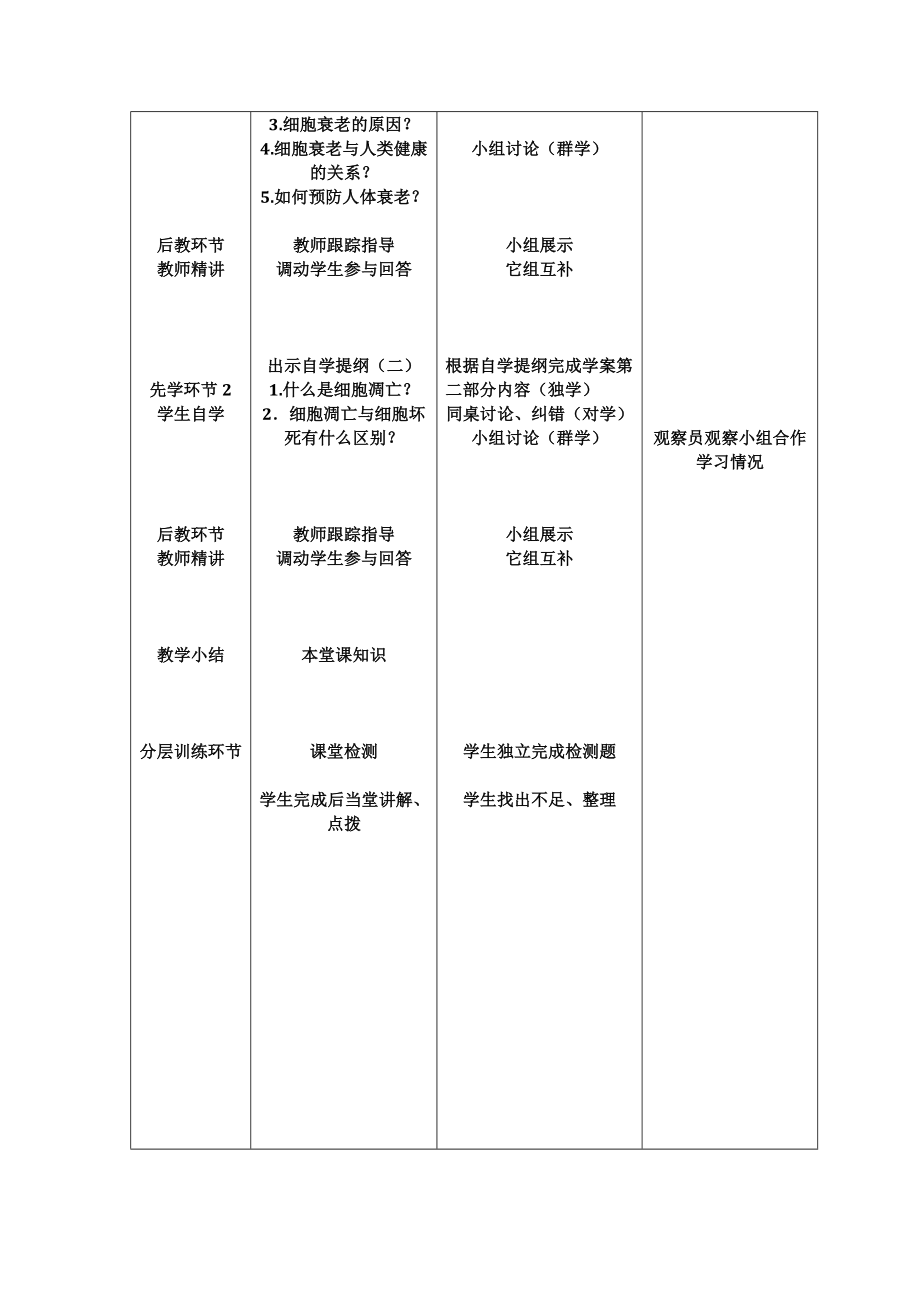 细胞的衰老与凋亡教学设计.doc_第2页