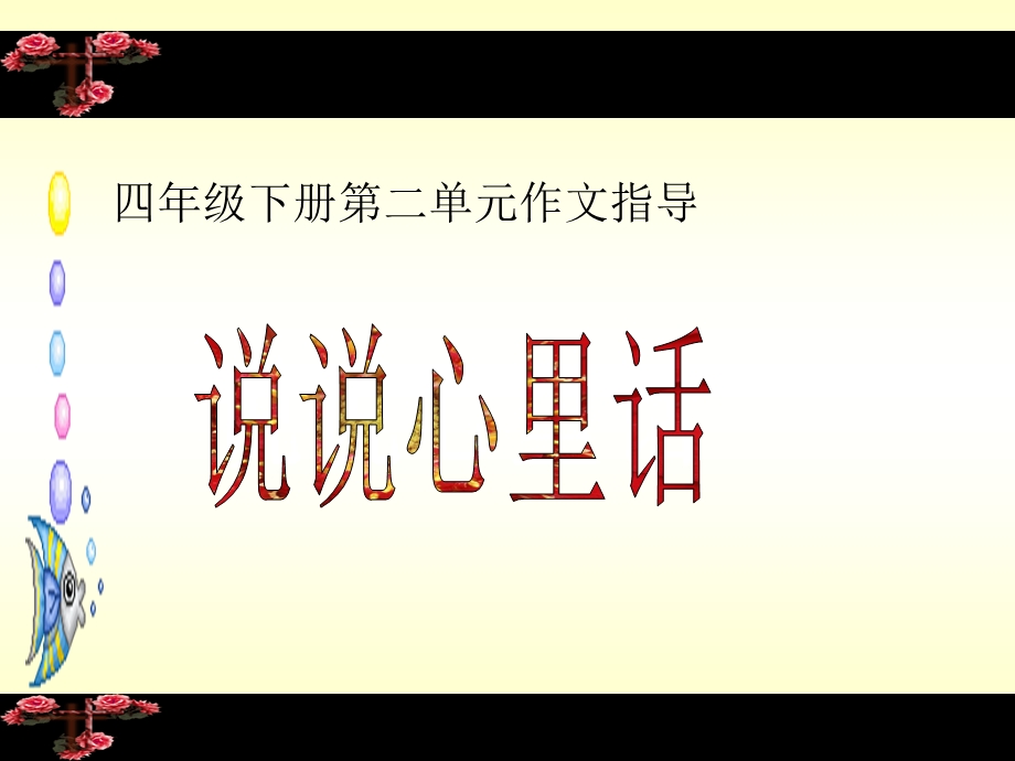 说说心里话作文四下演示文稿.ppt_第1页