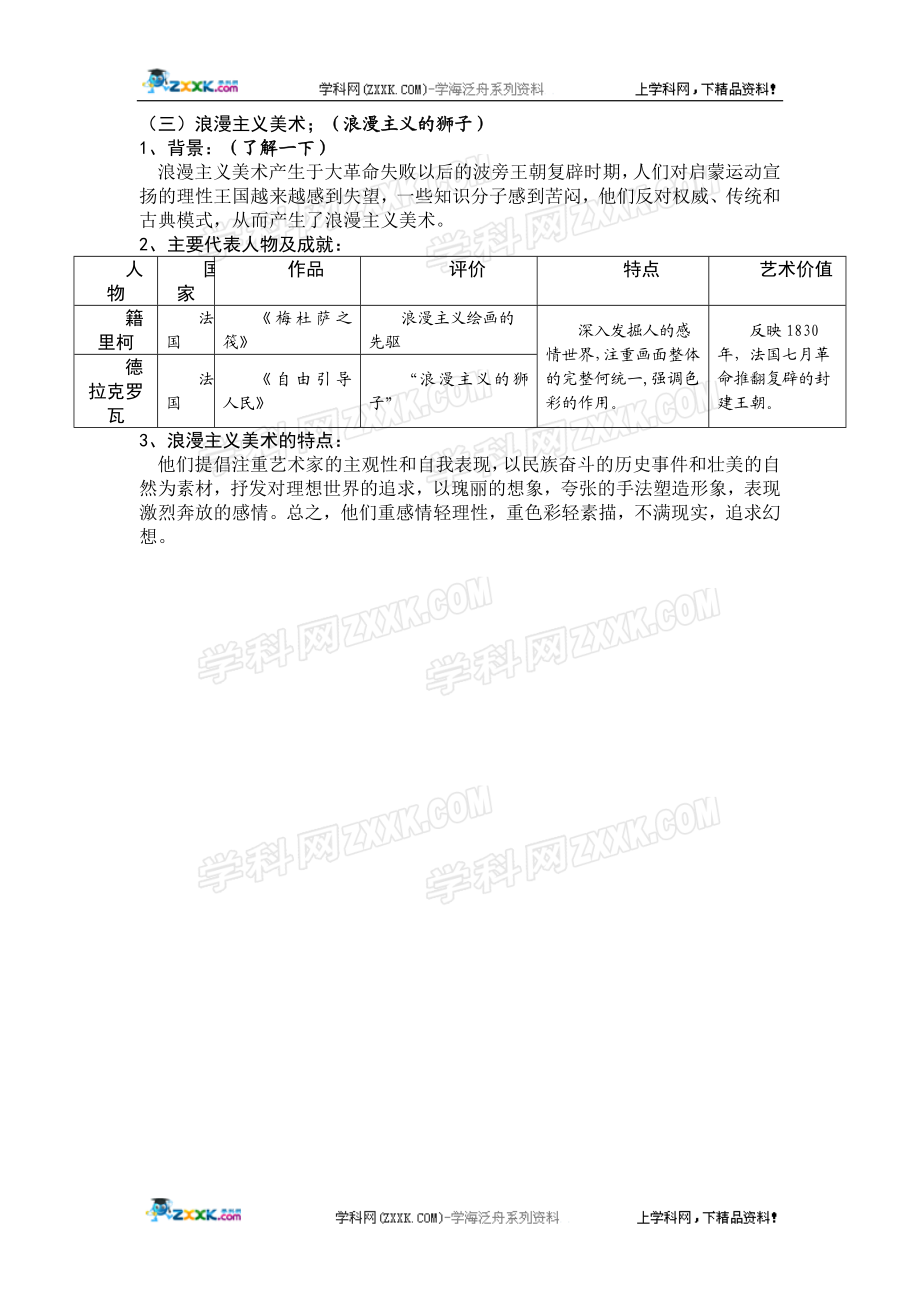 工业革命时代的浪漫情怀教案教学文档.doc_第3页