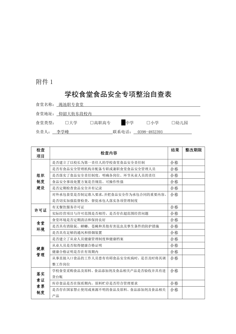 学校食堂食品安全工作自查报告..doc_第3页