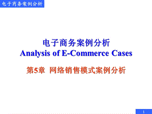 电子商务案例分析网络销售模式案例分析.pptx