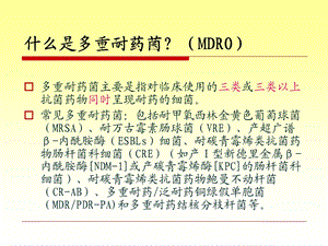 多重耐药菌的防控文档资料.ppt