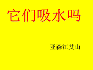 （教科版）三年级科学上册课件它们吸水吗3.ppt