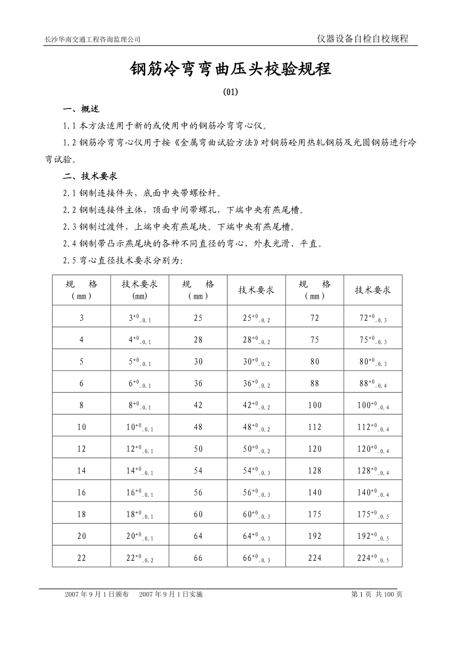 [其它考试]仪器自检自校规程.doc_第1页