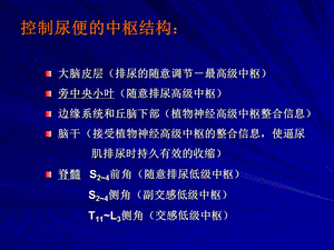 尿便障碍解剖神经病学张家堂文档资料.ppt