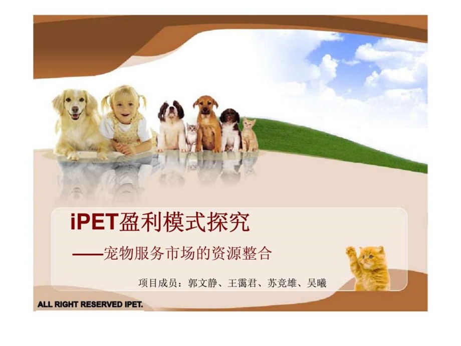 iPET盈利模式探究宠物服务市场的资源整合17.ppt_第1页