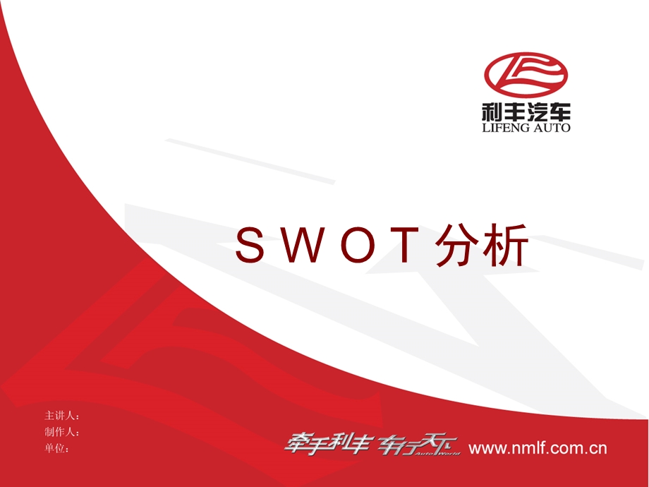 利丰汽车swot分析.ppt_第1页