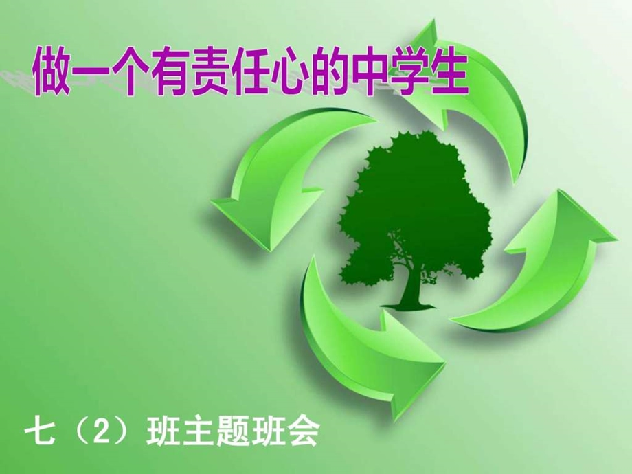 怎样做一个有责任心的中学生主题班会课件.ppt_第1页