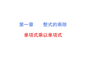 整式的乘法DANXIANGSHI.ppt