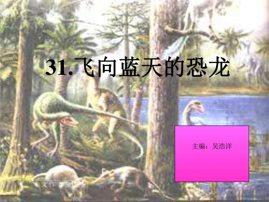 31飞向蓝天的恐龙ppt课件图文.ppt.ppt_第1页
