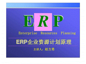 ERP企业资源计划原理第一篇为什么必须用ERP.ppt