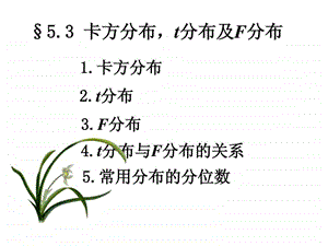 5.3卡方分布t分布及F分布图文.ppt.ppt