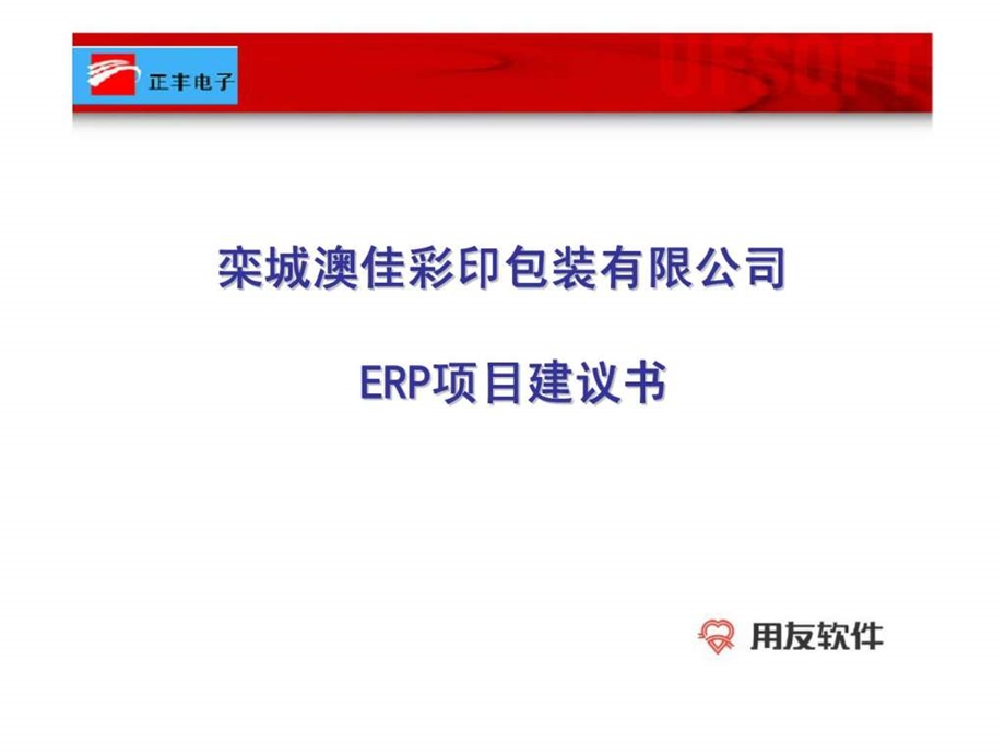 ERP项目建议书16.ppt_第1页