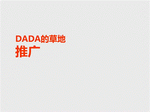 dada的草地推广策略案图文.ppt