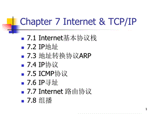 大学课件本科网络课程讲义Chapter7Internet.ppt