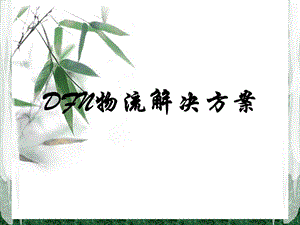 DFN物流解决方案.ppt