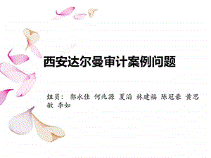 西安达尔曼审计案例问题.ppt