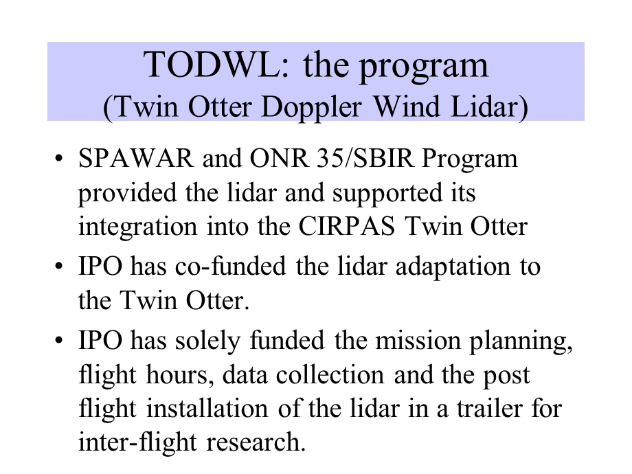 Airborne Doppler lidar surface returns data products other than ：机载多普勒激光雷达表面返回数据以外的产品.ppt_第2页