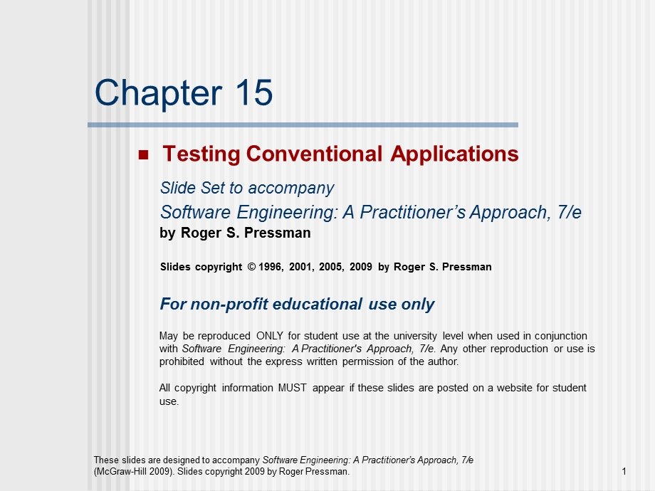 软件工程实践者的研究方法chapter15.ppt_第1页