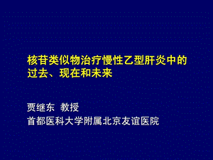 核苷类似物治疗慢性乙型肝炎中的过去现在和未来1665602452.ppt.ppt