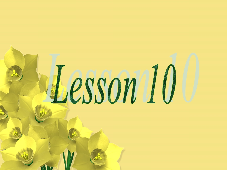 五年级英语下册Lesson10.ppt_第1页