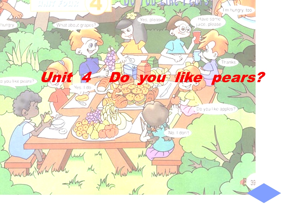 pep2小学三年级英语下册Unit4Doyoulikepears.ppt_第1页