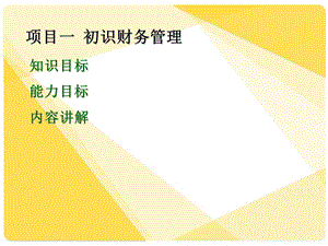 项目一初识财务管理.ppt