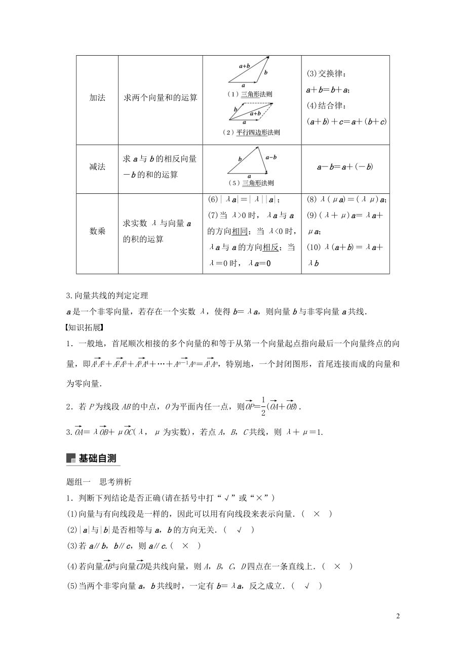 22020年5.1平面向量的概念及线性运算学案文北师大版05053336.doc_第2页