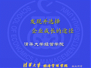 发现并选择企业成长的途径.ppt