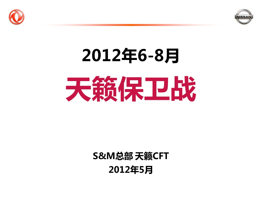 东风日产68月天籁保卫战指引.ppt_第1页