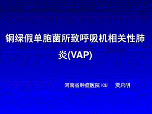 铜绿假单胞菌肿瘤医院图文.ppt.ppt