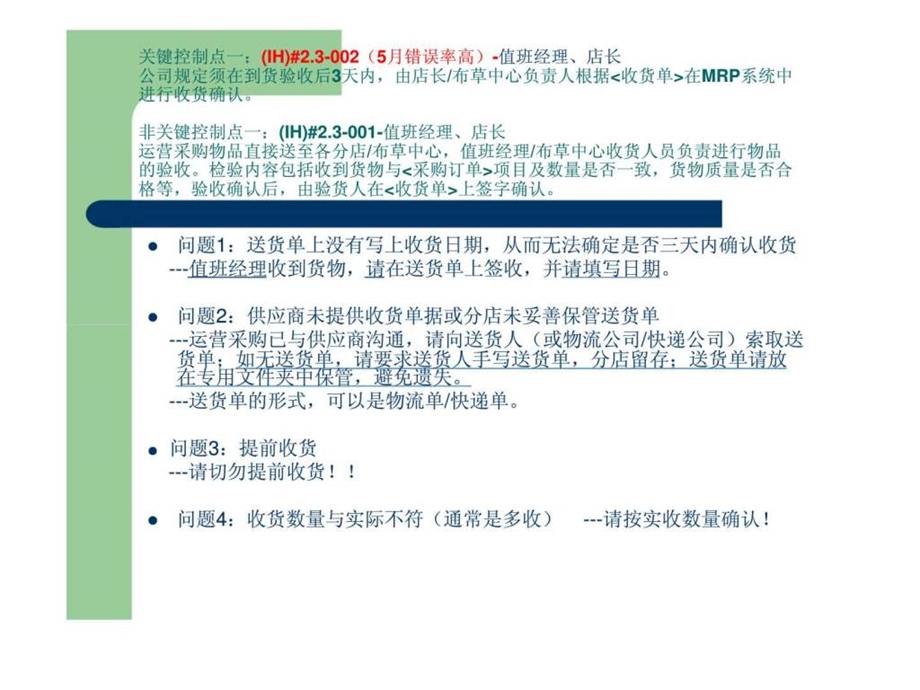 7天连锁酒店404分店5月内审预演检查问题汇总17.ppt_第3页