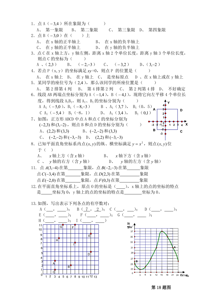 平面直角坐标系练习题1.doc_第1页