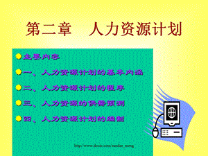 大学课件人力资源计划.ppt