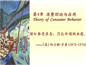 801第4章消费理论与应用TheoryofConsumerBehavior.ppt