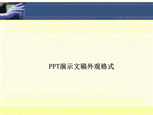 PPT演示文稿外观格式.ppt